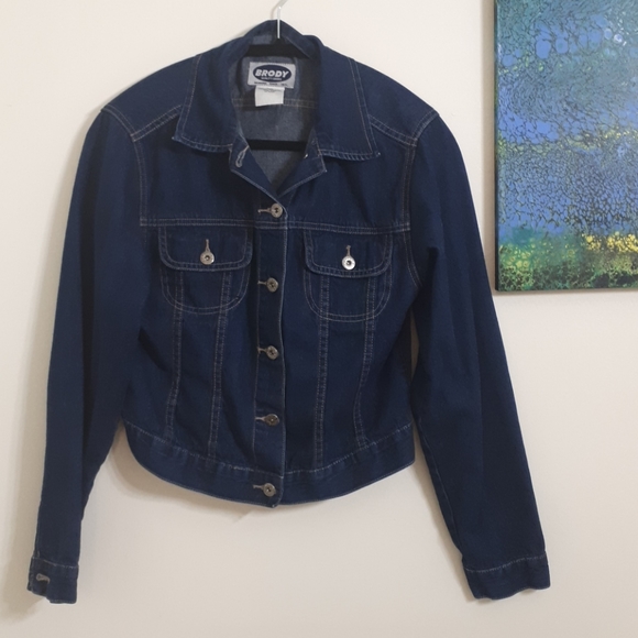 Brody Cropped Jean Jacket M - Picture 1 of 7